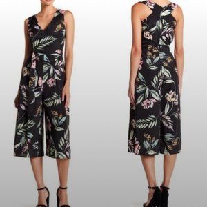 Vince Camuto Black Floral Romper Jumpsuit Size Small